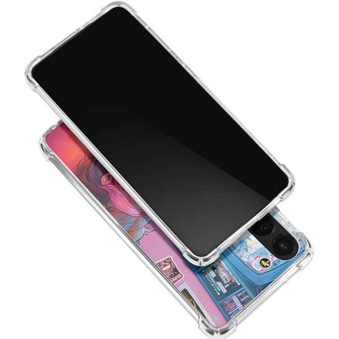 Pink Hair Anime Gamer Girl by Ivy Dolamore Galaxy S24 FE Clear Case